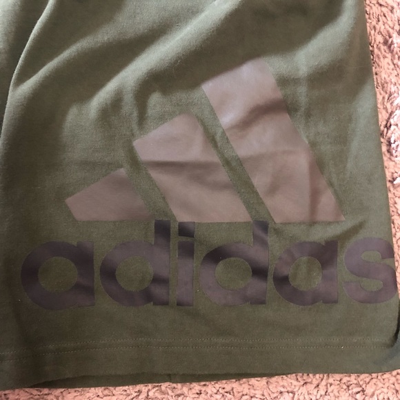 Adidas Shorts In Olive Green - Picture 4 of 6